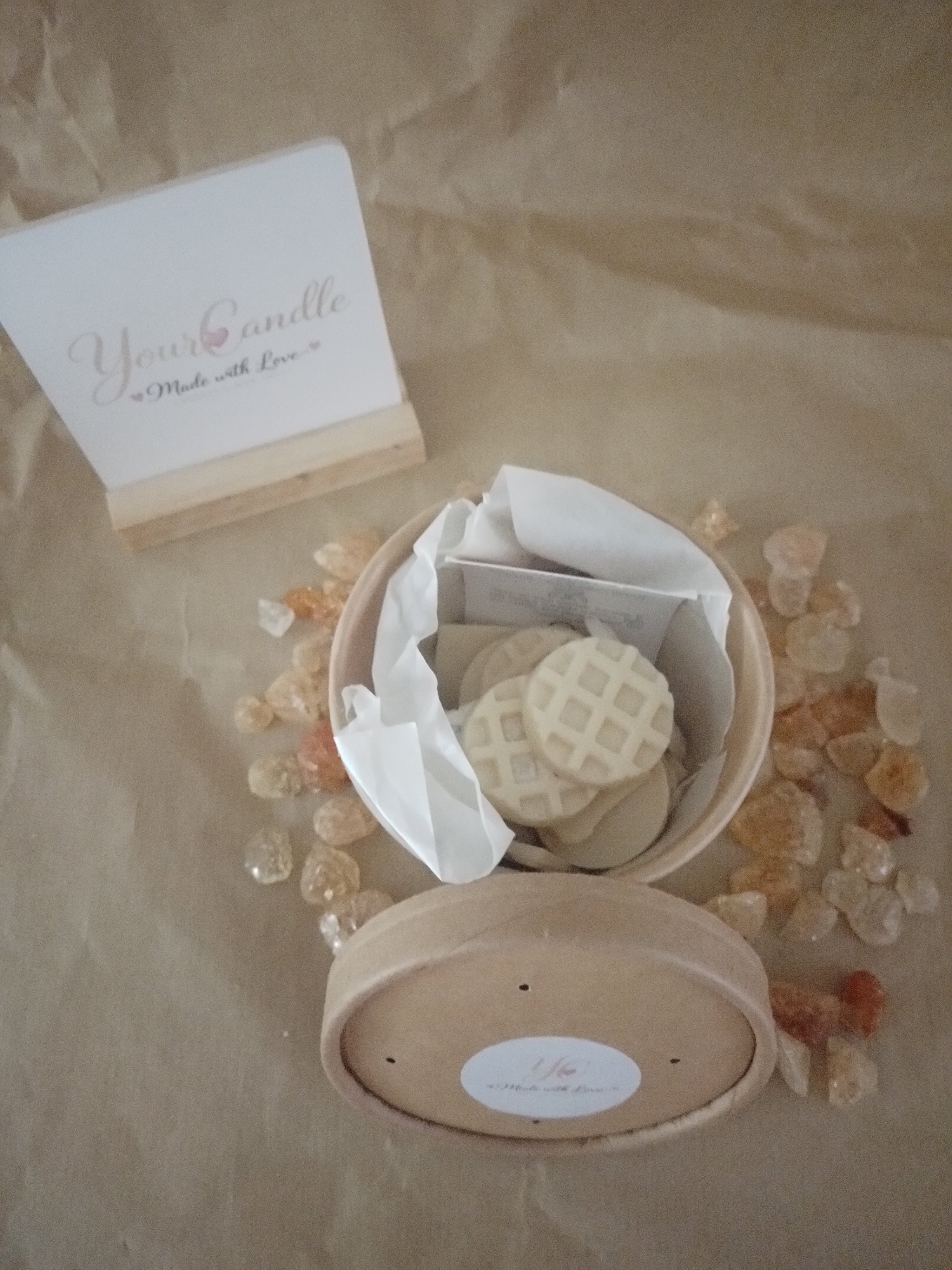 Waxmelts Witte Wafel mix glitter