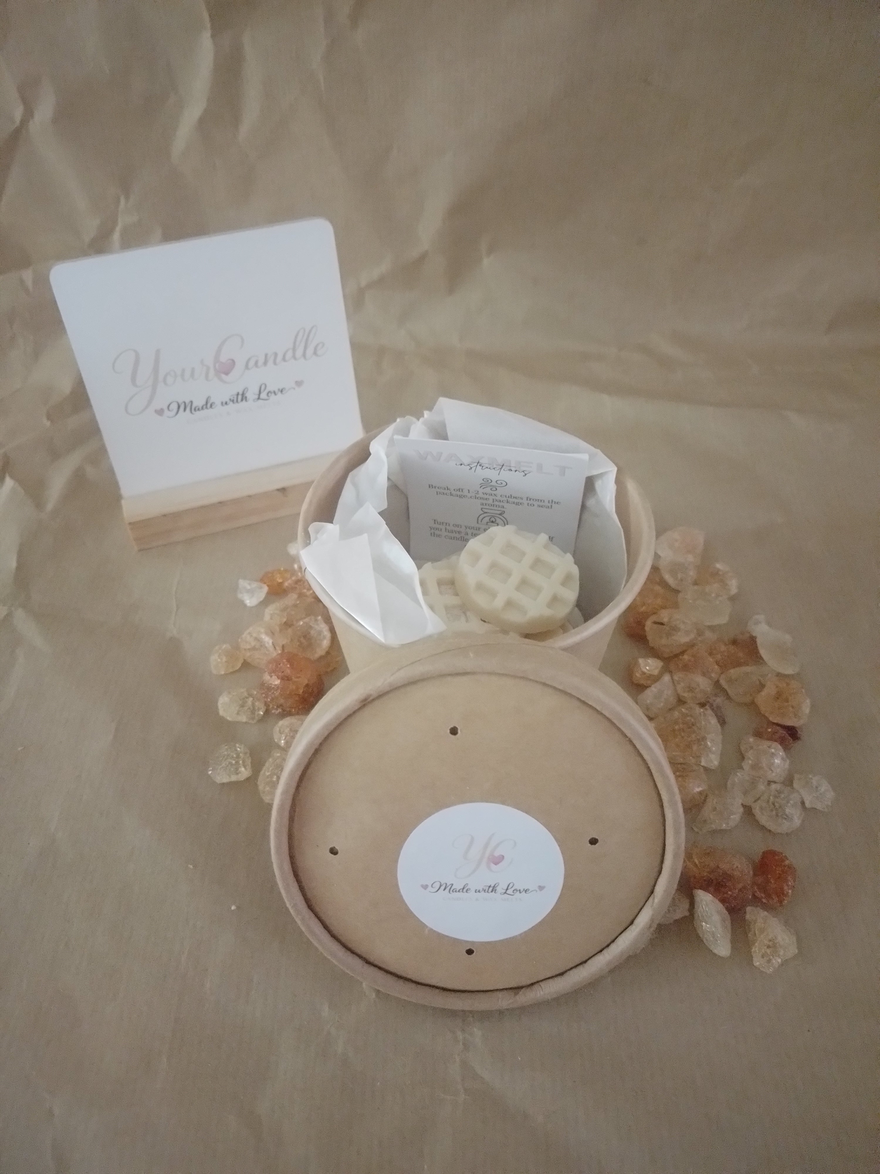 Waxmelts Witte Wafel mix glitter