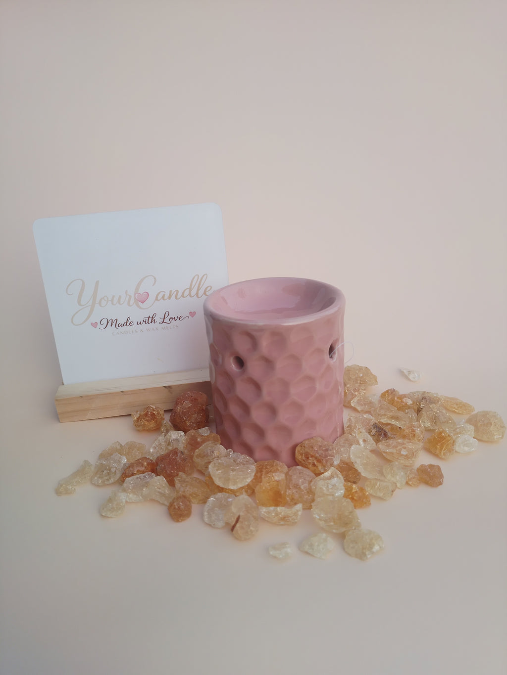 Mini Keramische Geurbrander – Poederroze