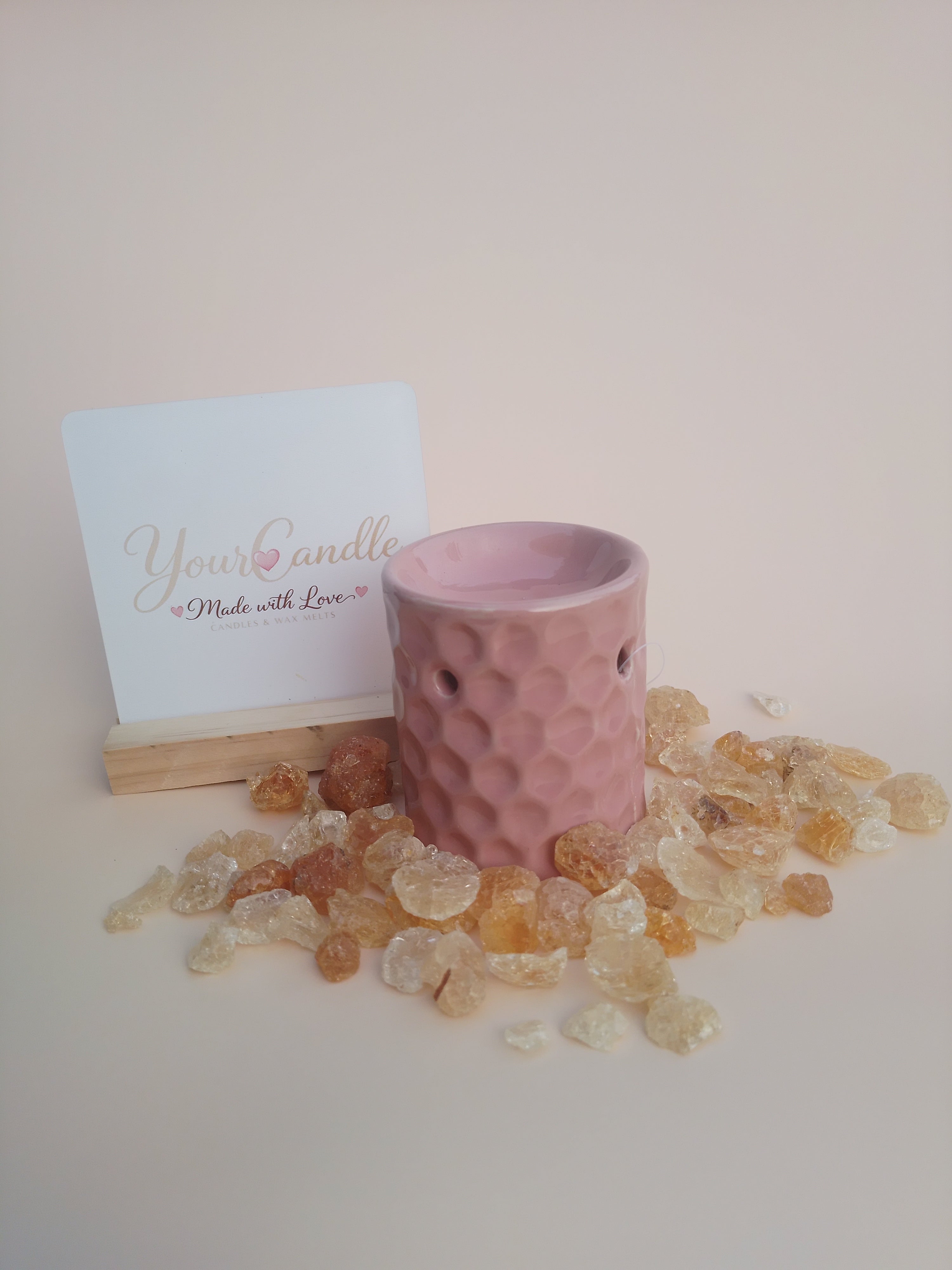 Mini Keramische Geurbrander – Poederroze