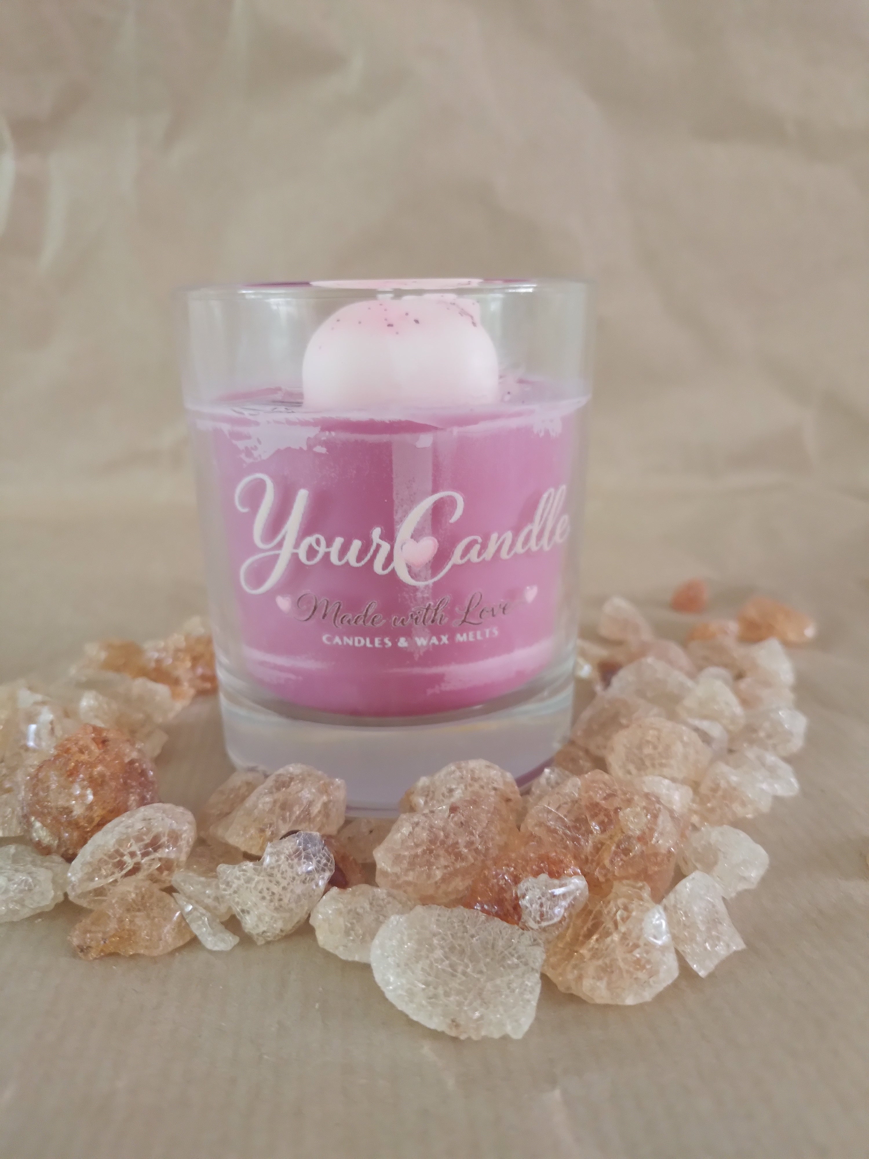 Geurkaars "Kitty’s Roze Droom" – Zoet & Dromerig