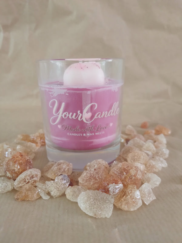 Geurkaars "Kitty’s Roze Droom" – Zoet & Dromerig