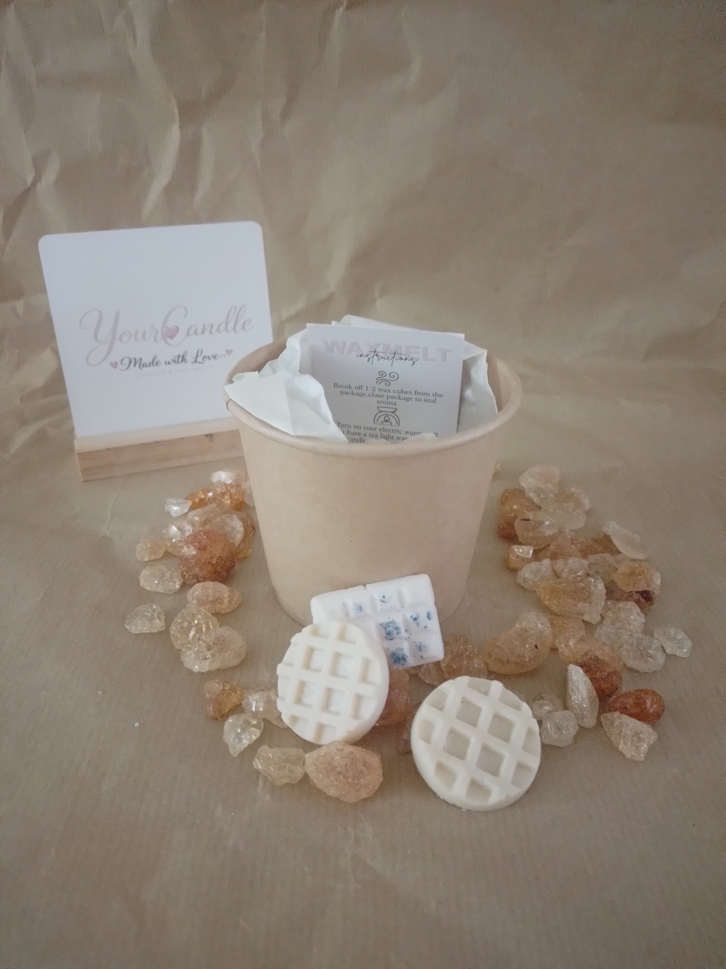 Waxmelts Witte Wafel mix glitter