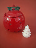 Rode kerstbal waxmeltbrander