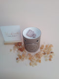 Elegante Geurbrander "Floral Relief" – Warm Taupe