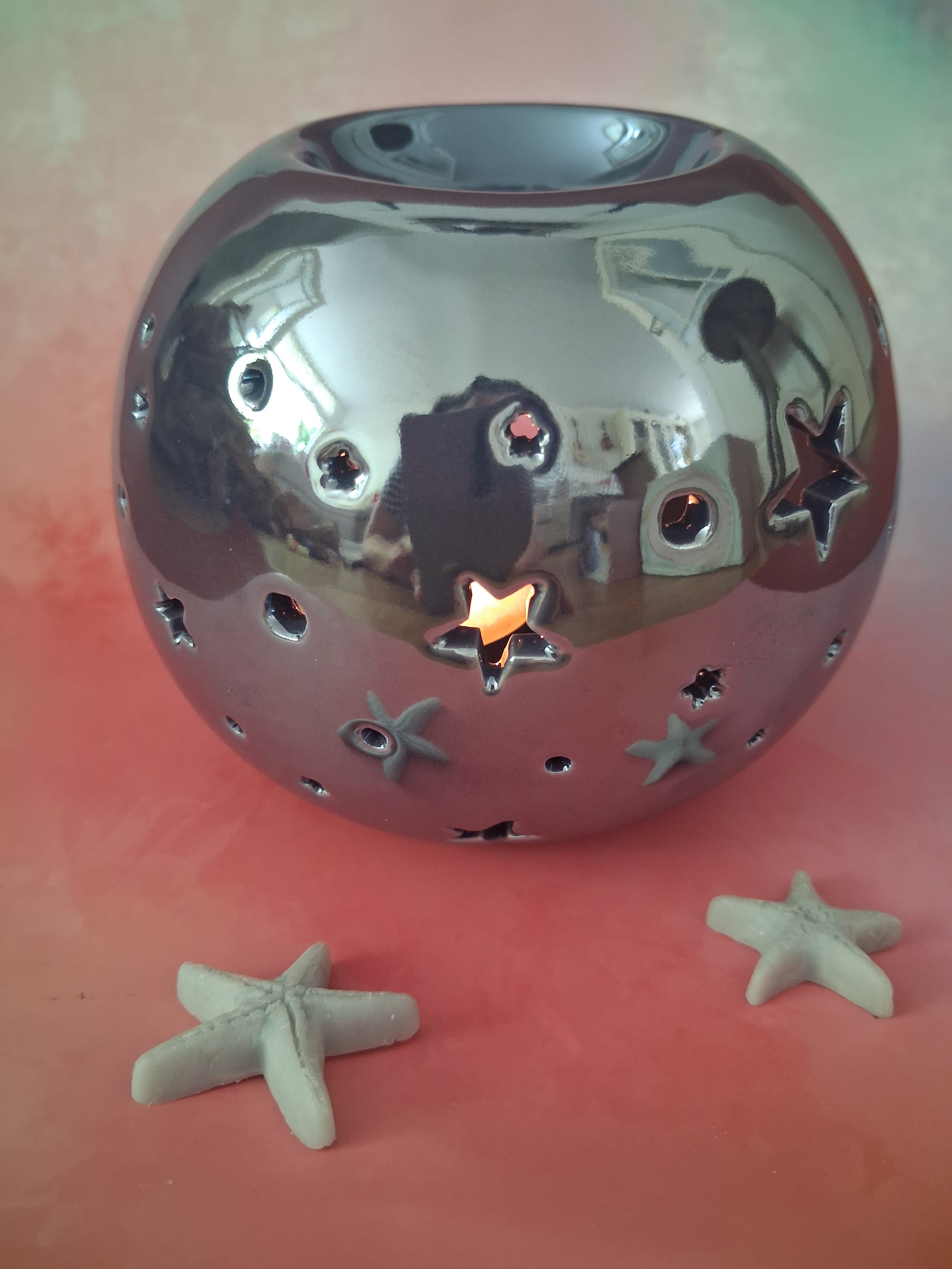 Paarse glow waxmeltbrander