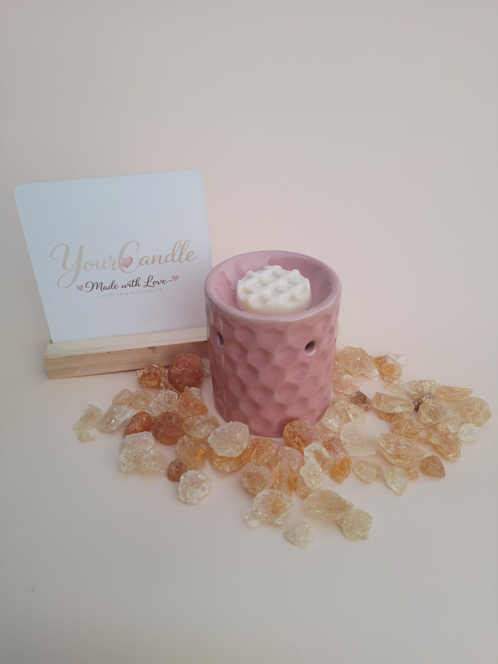 Mini Keramische Geurbrander – Poederroze
